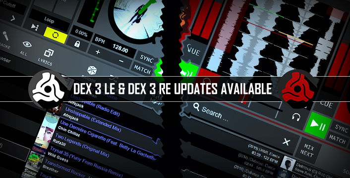 DEX 3 LE and DEX 3 RE DJ Software Updates